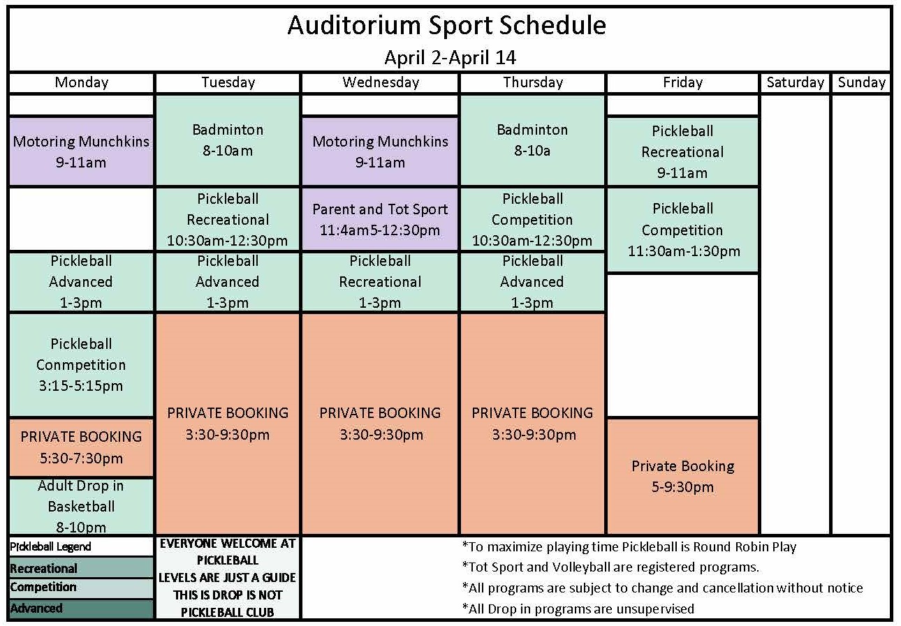 Drop In Salmon Arm Recreation